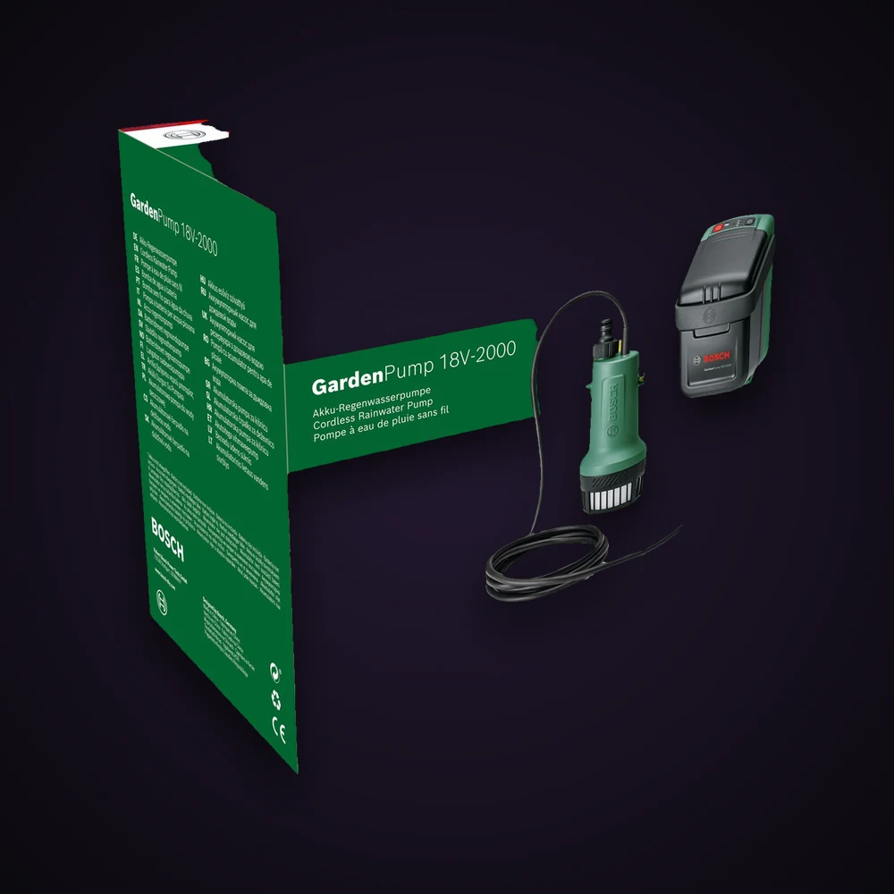 Produktfoto: Bosch Akku-Tauchpumpe GardenPump 18V-2000