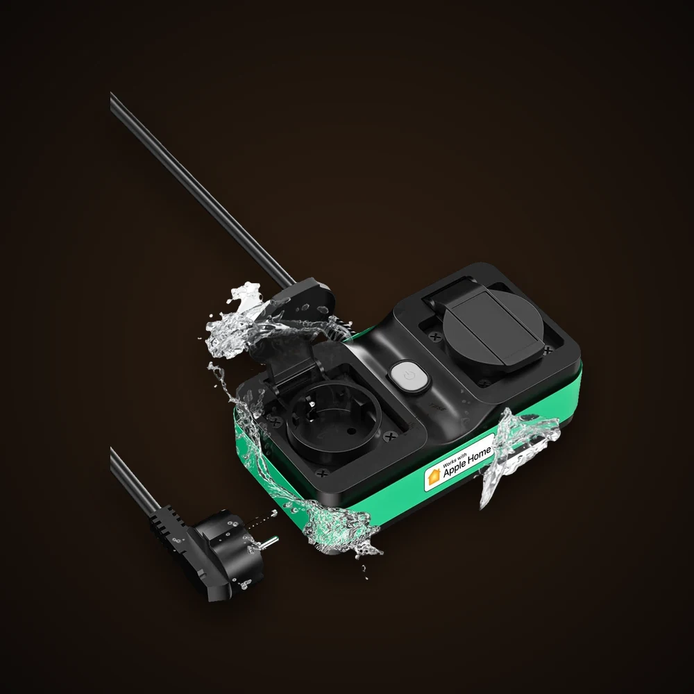 Produktfoto: Meross WLAN-Außensteckdose
