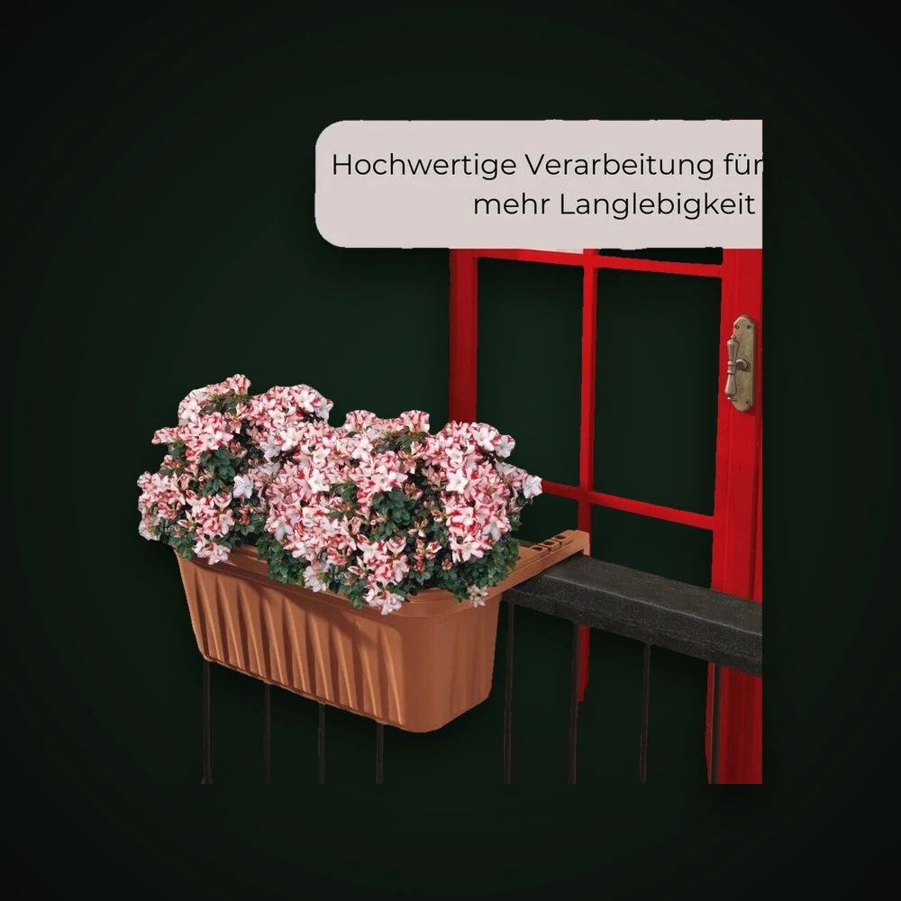 Produktfoto: GarPet Geländerkasten 4er-Set